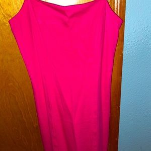 Hot pink dress